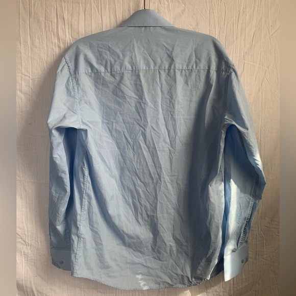 Berlioni Italy Long Sleeve Button-Down Dress Shirt Size M - Picture 6 of 9